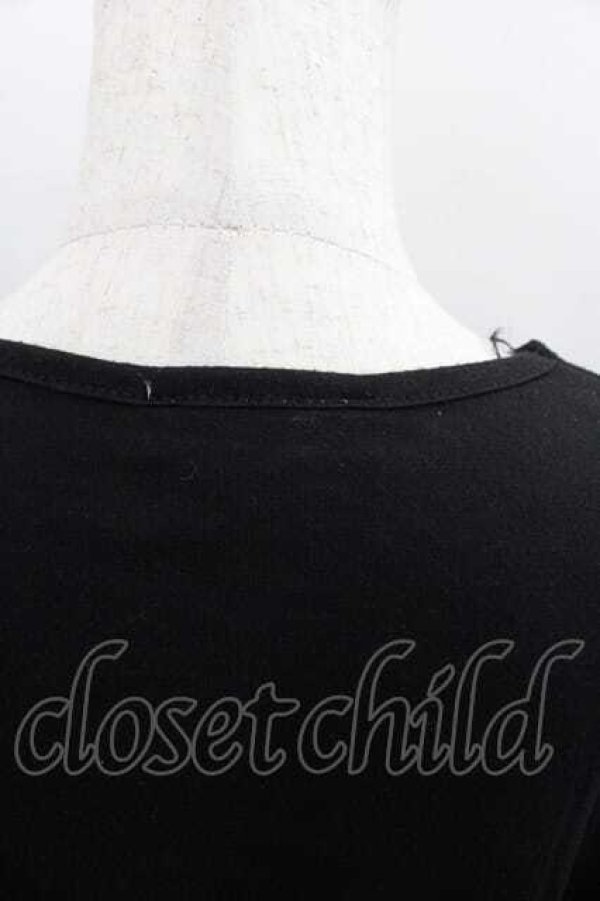 画像3: MALKOMALKA / おかおプリントカットソー  黒Ｘ白 I-25-09-18-065-PU-TO-HD-ZI (3)