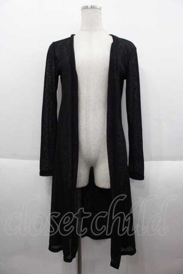 画像1: Rozen Kavalier / 後ろ羽根ストーンロングカーディガン  黒Ｘシルバー I-25-09-18-081-OO-TO-HD-ZI (1)