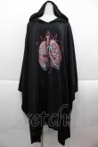 画像1: Drug Honey / 臓器プリントフード変形ワンピース  黒 I-25-09-18-092-PU-OP-HD-ZI (1)