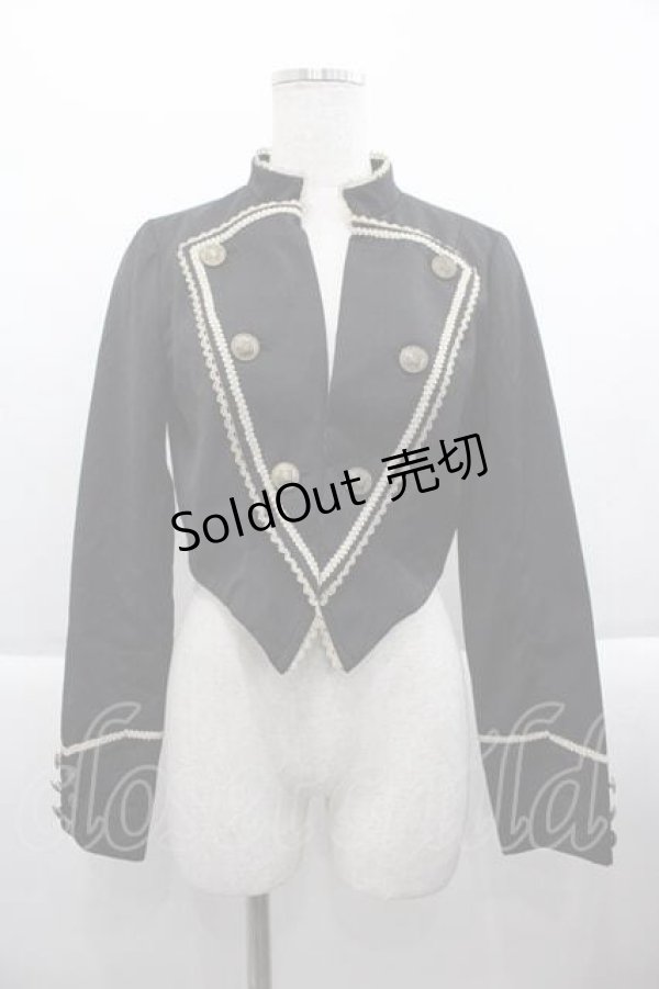 画像1: ATELIER PIERROT / ナポレオンジャケット  黒 I-25-09-18-010-EL-JA-HD-ZI (1)