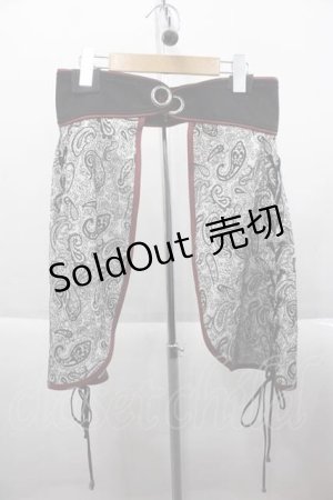 画像: Qutie Frash / 2022-黒炎-ラップスカート  赤Ｘ白Ｘ黒 I-25-09-18-099-QU-JA-HD-ZI