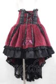 画像1: FRILL / 蝶&薔薇刺繍コルセットフリルスカート  ボルドー I-25-09-18-108-HN-SK-HD-ZI (1)
