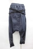画像2: 気楡茶閃洸 / 2連ベルトサルエルデニムパンツ  青デニム I-25-09-18-119-EL-PA-HD-ZI (2)