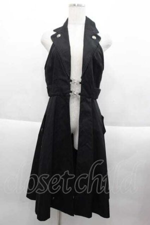 画像: BPN / フロント金具ロングベスト  黒Ｘシルバー I-25-09-18-004-GO-JA-HD-ZI