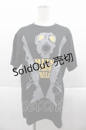 画像: 【SALE】SUICIDE CORPSE / ガスマスクTシャツ  ブラック I-25-09-18-033-EL-TS-HD-ZT059