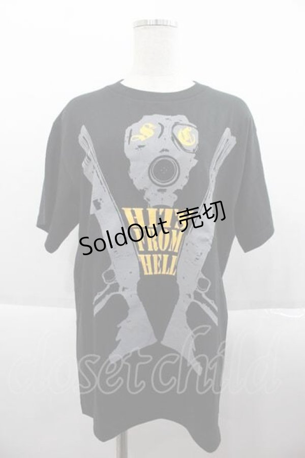 画像1: 【SALE】SUICIDE CORPSE / ガスマスクTシャツ  ブラック I-25-09-18-033-EL-TS-HD-ZT059 (1)
