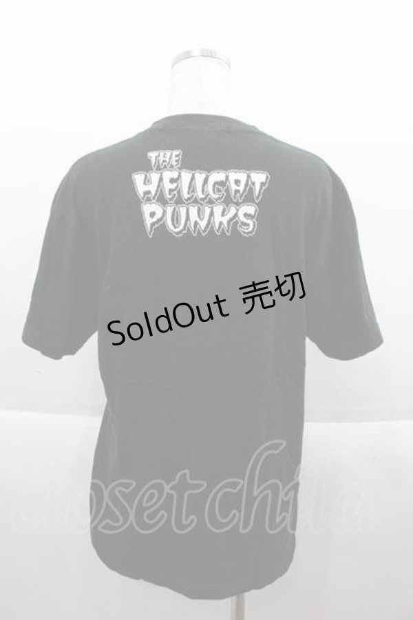 画像2: HELL CAT PUNKS / パンクスptTシャツ  ブラック I-25-09-18-034-PU-TS-HD-ZI (2)