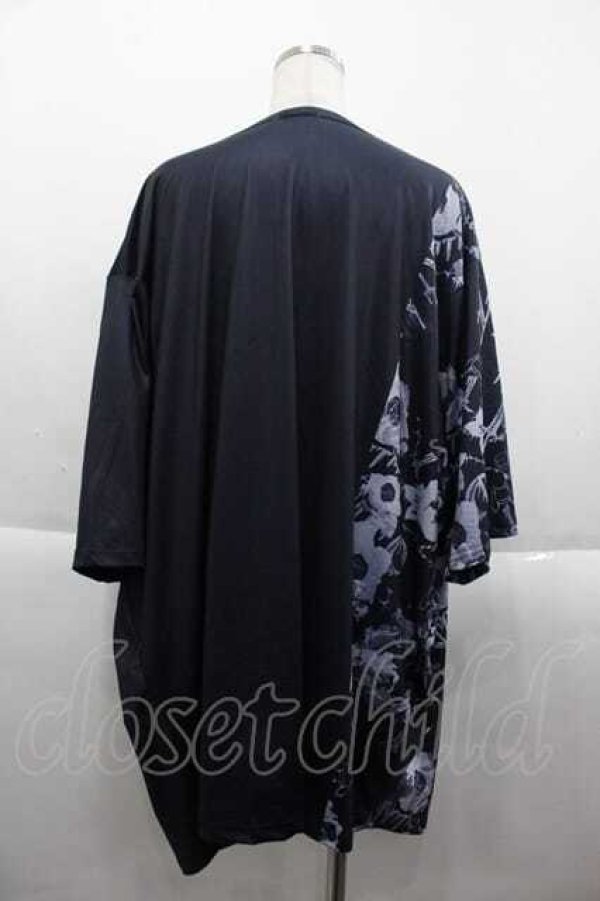 画像2: NieR Clothing / カウルネックOVER SIZE CUTSEW【NIER ROSE】  ネイビー I-25-09-18-038-PU-TO-HD-ZI (2)