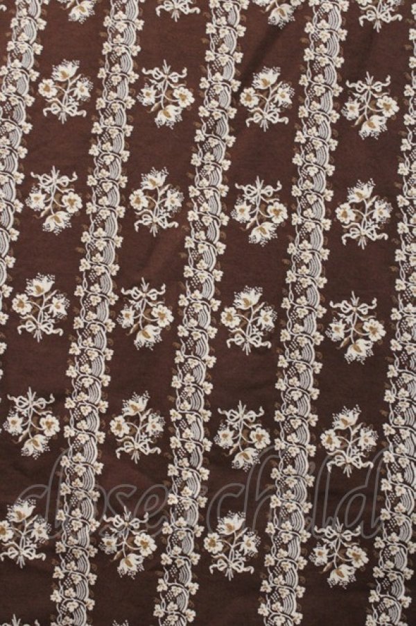 画像3: KANEKO ISAO / 総柄チャイナブラウス  ブラウン I-25-09-21-025-EL-BL-HD-ZS (3)