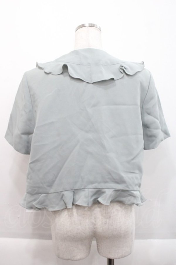 画像2: KETTY / フリル半袖ジャケット  サックス I-25-09-21-028-EL-JA-HD-ZI (2)