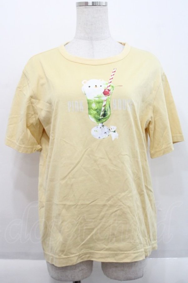 画像1: PINK HOUSE / クリームソーダプリントTシャツ 3(M)  I-25-09-21-031-LO-TS-HD-ZI (1)