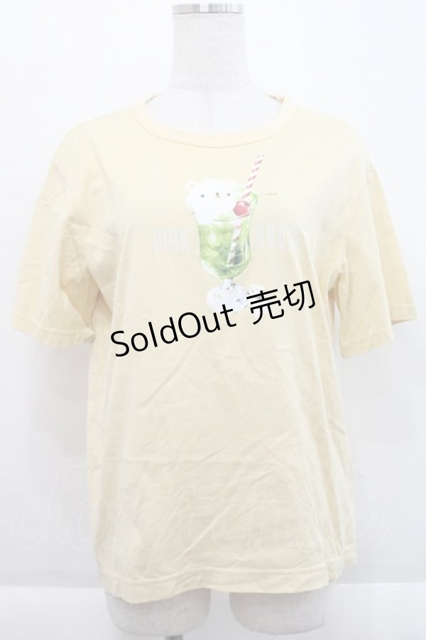 画像1: PINK HOUSE / クリームソーダプリントTシャツ 3(M)  I-25-09-21-031-LO-TS-HD-ZT1227K (1)