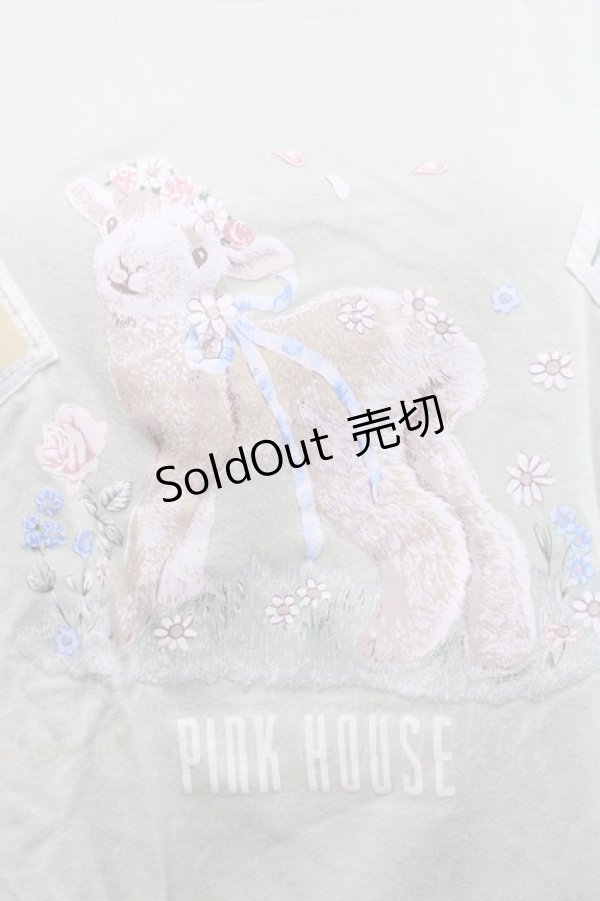 画像3: PINK HOUSE / ひつじプリントカットソー  ミント I-25-09-21-033-LO-TO-HD-ZT223 (3)