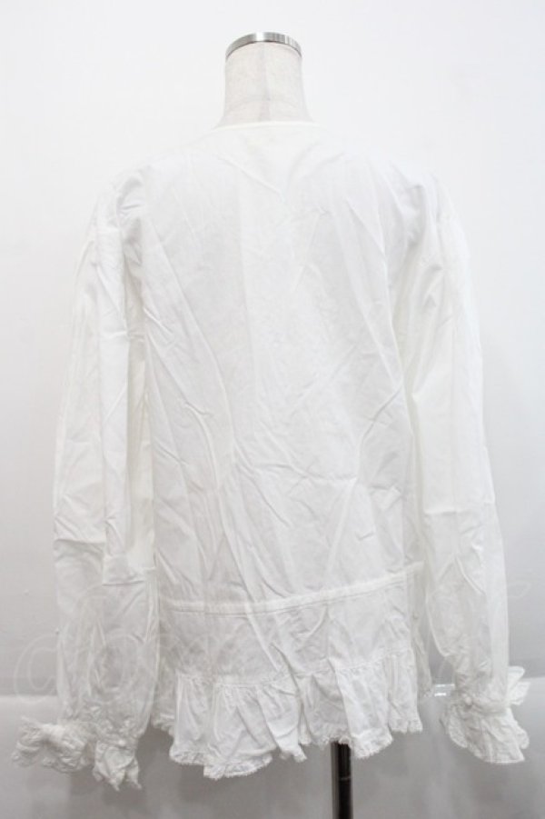 画像2: KETTY / ピンタックリボンブラウス  白 I-25-09-21-003-EL-BL-HD-ZI (2)