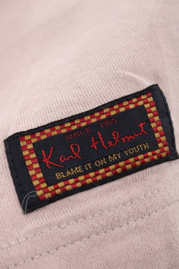 画像4: Karl Helmut / ロゴプリント半袖カットソー  パープル I-25-09-21-034-EL-TO-HD-ZI (4)