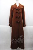 画像1: BETTY`S BLUE / フロント3連ベルトロングコート  ブラウン I-25-09-21-041-PU-OP-HD-ZI (1)