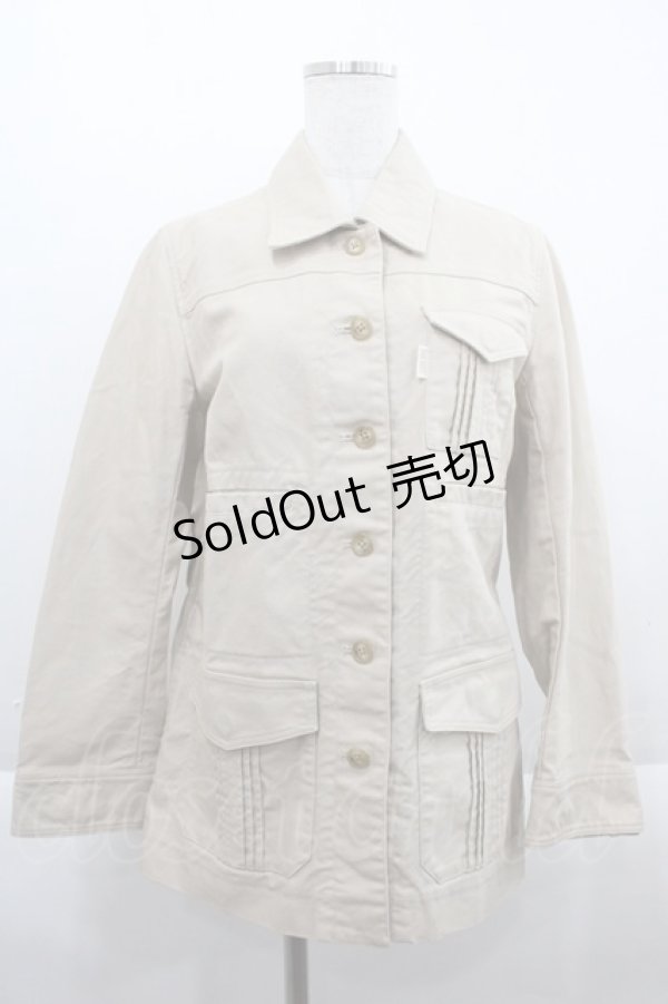 画像1: PINK HOUSE / フロントピンタック&ポケットデザインジャケット  ベージュ I-25-09-21-045-LO-JA-HD-ZI (1)