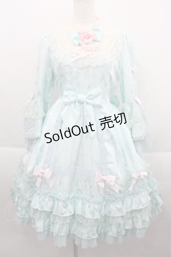 画像1: Angelic Pretty / バラのお嬢様Dress  ミント I-25-09-21-050-AP-OP-HD-ZI (1)