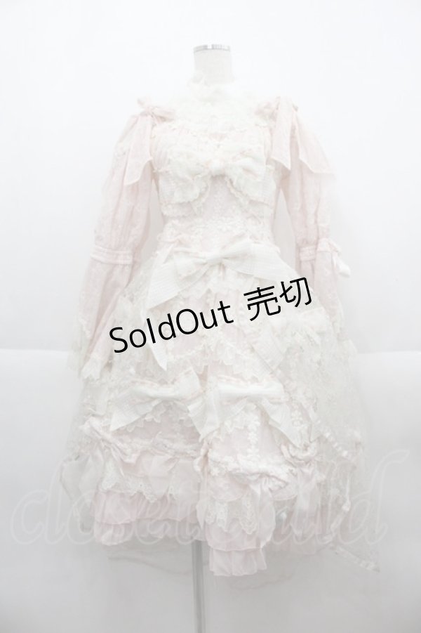 画像1: BABY,THE STARS SHINE BRIGHT / Parlement of foules Menuet 鳥たちが集い白薔薇が香る恋の歌 ワンピースドレス  ピンク I-25-09-21-052-BA-OP-HD-ZI (1)