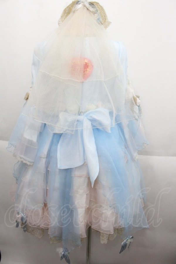 画像3: BABY,THE STARS SHINE BRIGHT / AURORA Soiree ドレスセット  サックス I-25-09-21-053-BA-OP-HD-ZI (3)