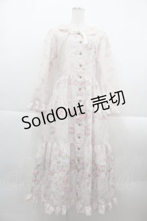 画像: ANGELIQUE ROSA / ローズミラー柄ワンピース  ピンク I-25-09-21-066-LO-OP-HD-ZI