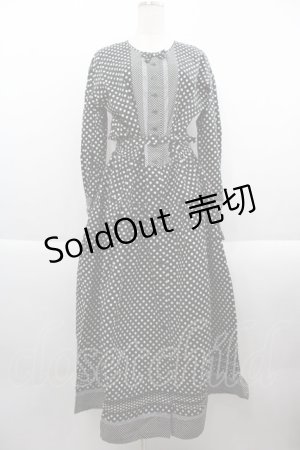 画像: KETTY / ドット切り替えワンピース  黒Ｘ白 I-25-09-21-076-EL-OP-HD-ZI