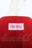 画像3: PINK HOUSE / ロゴジャンパースカート  赤Ｘ白 I-25-09-21-077-LO-OP-HD-ZI (3)