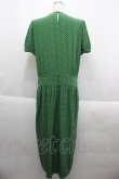画像2: INGEBORG / 水玉半袖ワンピース  グリーン I-25-09-21-079-LO-OP-HD-ZI (2)