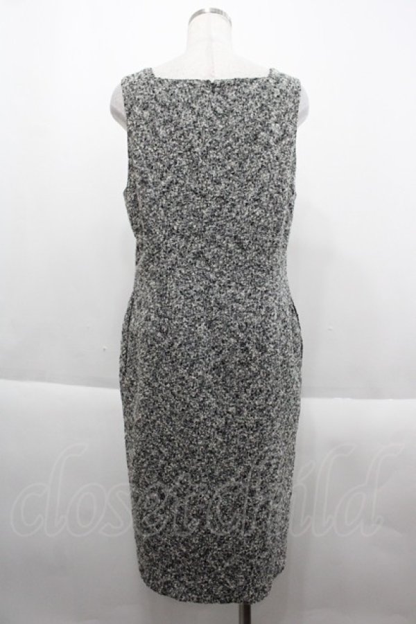 画像2: INGEBORG / ツイードジャンパースカート  ブラック I-25-09-21-081-LO-OP-HD-ZI (2)