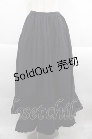 画像: KETTY / 裾ピンタックフリルスカート  黒 I-25-09-21-087-EL-SK-HD-ZI