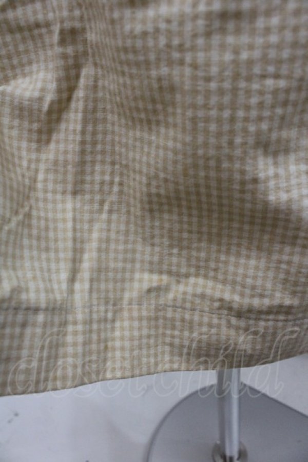 画像3: INGEBORG / ギンガム前開きペンシルスカート S イエロー I-25-09-21-089-LO-SK-HD-ZI (3)