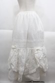 画像2: KETTY / 裾リボンドレープデザインスカート  白 I-25-09-21-090-EL-SK-HD-ZI (2)