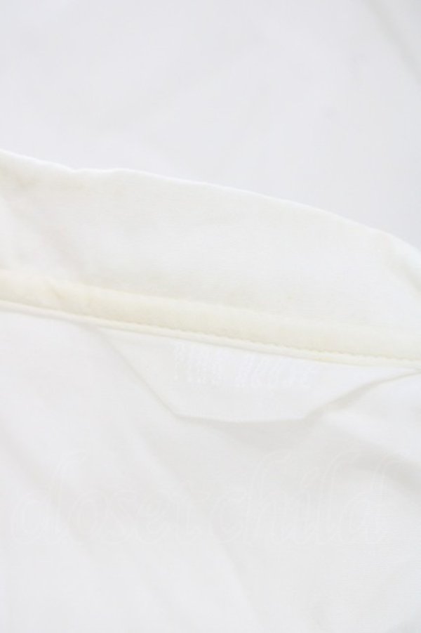 画像4: KETTY / フリルピンタック半袖オーバーブラウス  白 I-25-09-21-006-EL-BL-HD-ZI (4)