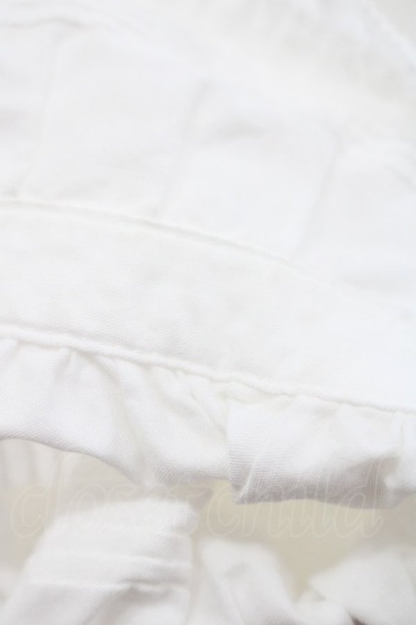 画像5: KETTY / フリルピンタック半袖オーバーブラウス  白 I-25-09-21-006-EL-BL-HD-ZI (5)