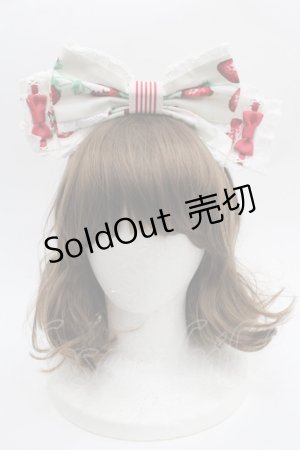 画像: Angelic Pretty / 摘みたていちごカチューシャ  シロ I-25-09-21-105-AP-AC-HD-ZI