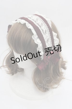 画像: Pina sweetcollection / ローズラインカチューシャ  ボルドー I-25-09-21-107-LO-AC-HD-ZI