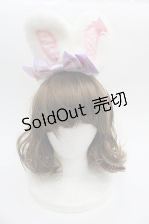 画像: Angelic Pretty / Heartリリカルバニーカチューシャ  白ＸピンクＸラベンダー I-25-09-21-111-AP-AC-HD-ZI