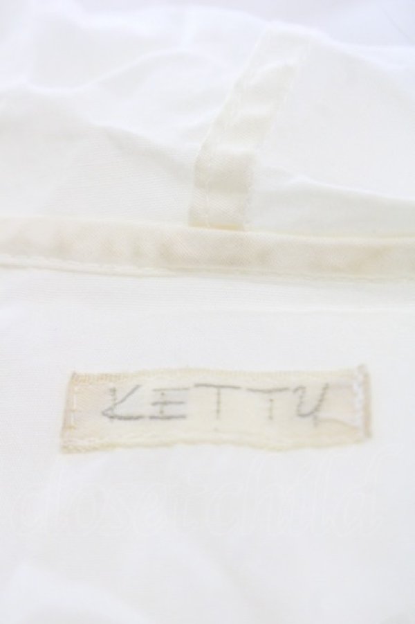 画像4: KETTY / ピンタックリボンフードブラウス  白 I-25-09-21-007-EL-BL-HD-ZI (4)