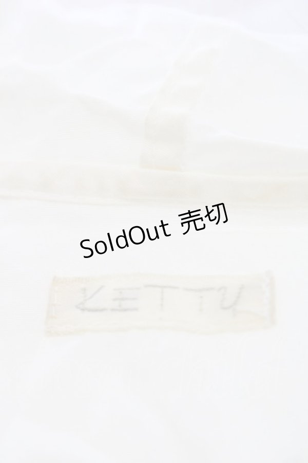 画像4: KETTY / ピンタックリボンフードブラウス  白 I-25-09-21-007-EL-BL-HD-ZI (4)