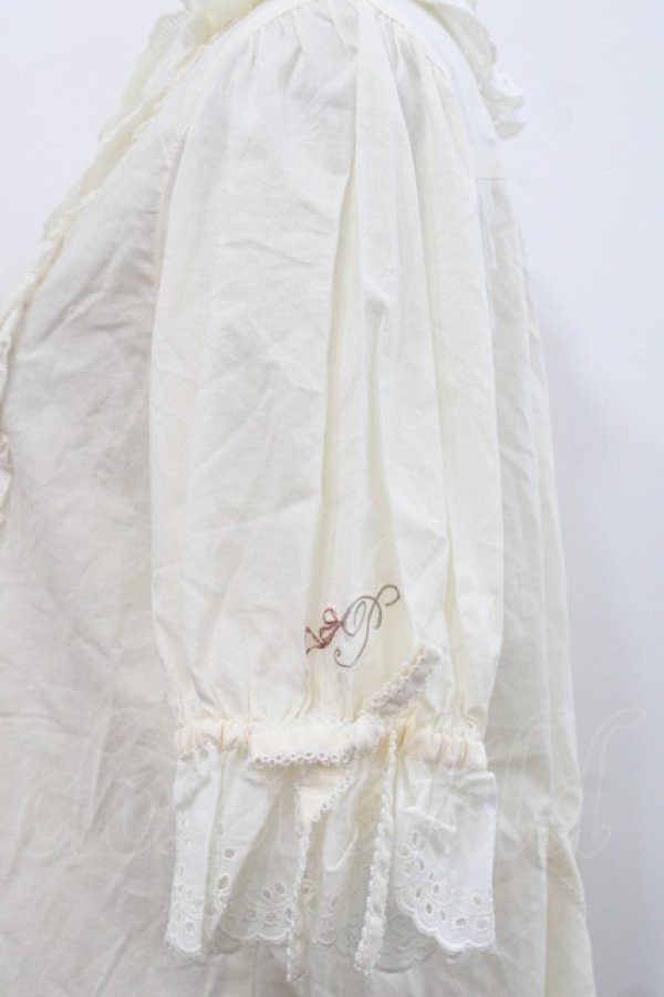 画像3: PINK HOUSE / レースフリル衿ブラウス  生成り I-25-09-21-014-LO-BL-HD-ZI (3)