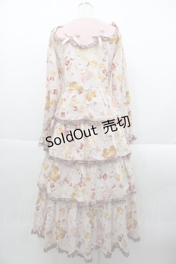 画像2: PINK HOUSE / Animal Happy Jamプリントワンピース  ピンク I-25-09-24-041-LO-OP-SA-ZI (2)