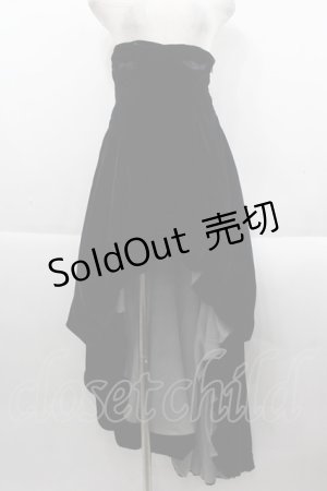 画像: Na+H / 別珍ロングスカート  黒 I-25-09-24-048-PU-SK-SA-ZI