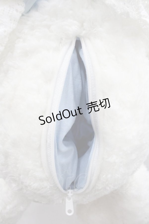 画像3: BABY,THE STARS SHINE BRIGHT / うさくみゃリュック  白Ｘサックス I-25-09-24-074-BA-BG-SA-ZI (3)