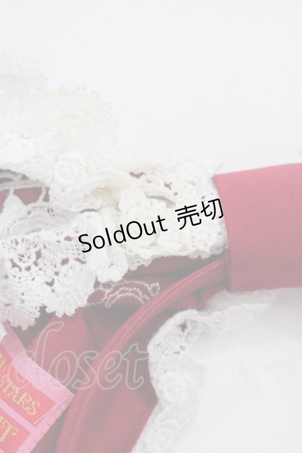 画像3: BABY,THE STARS SHINE BRIGHT / くみゃちゃんのLove Heart Embroideryリボンカチューシャ  エンジ I-25-09-24-077-BA-AC-SA-ZI (3)