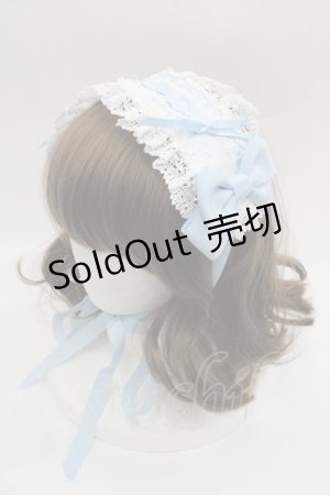 画像: BABY,THE STARS SHINE BRIGHT / はしごレースのスピンドールヘッドドレス  サックス I-25-09-24-082-BA-AC-SA-ZI