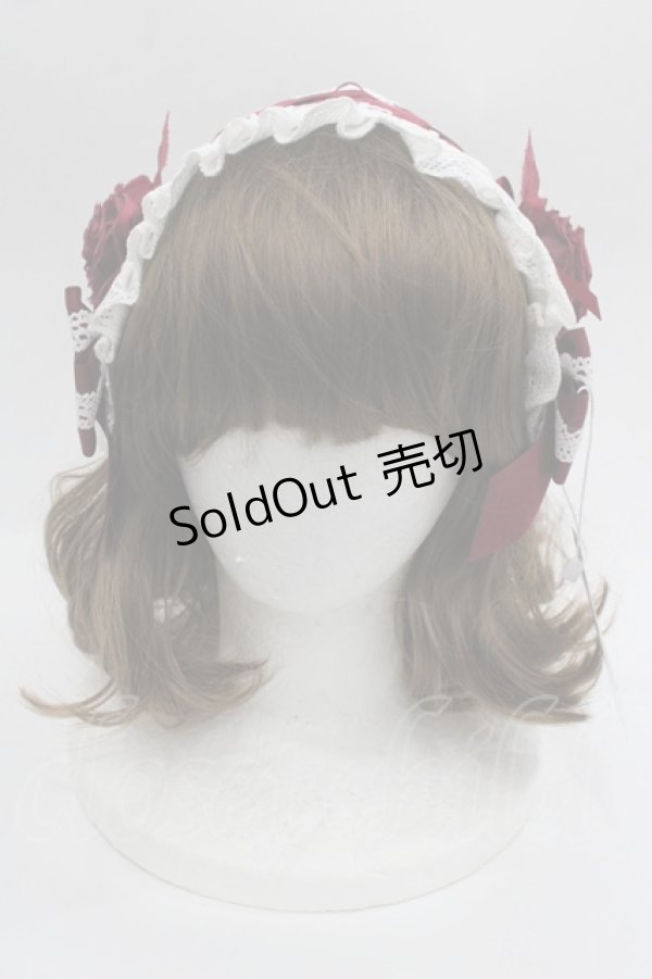 画像2: Hoshibako Works / ローズ・レディヘッドドレス  ワイン I-25-09-24-084-LO-AC-SA-ZI (2)