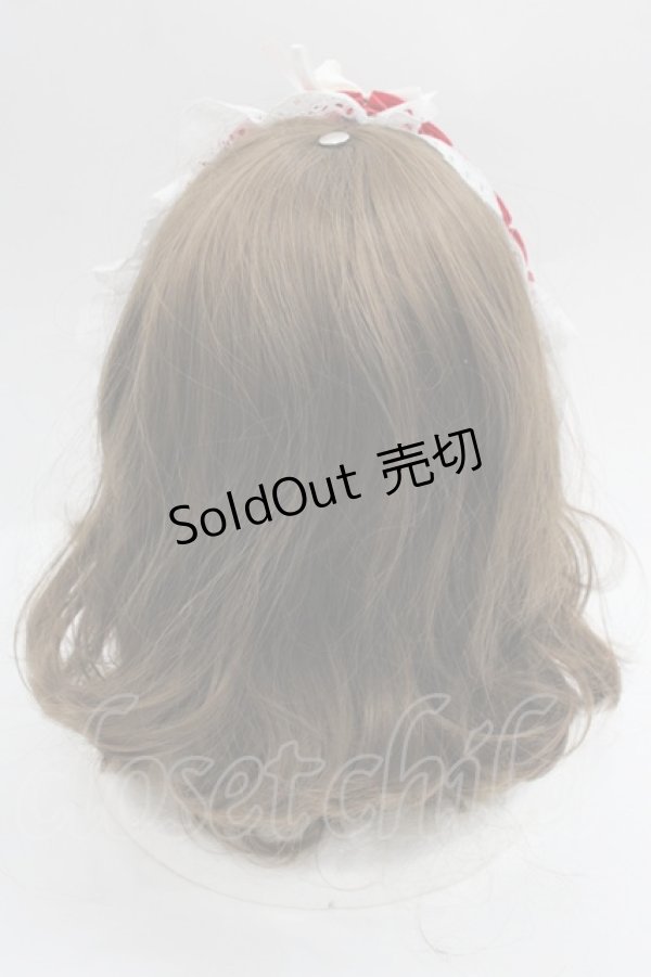 画像3: MARBLE / 薔薇リボンヘッドドレス  赤Ｘ白 I-25-09-24-088-GO-AC-SA-ZI (3)