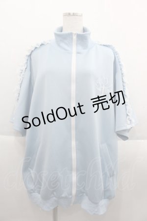 画像: ACDC RAG / 魔法ジャージジャケット半袖ver  サックス I-25-09-24-008-PU-TO-SA-ZI