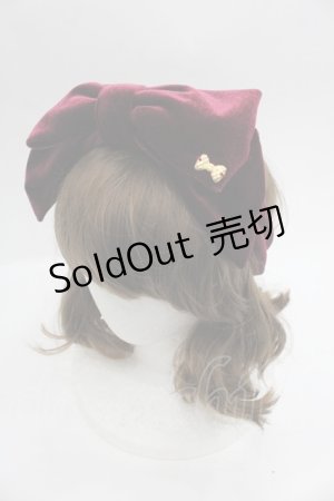画像: Angelic Pretty / Lady Ribbonヘアバンド  ボルドー I-25-09-24-092-AP-AC-SA-ZI