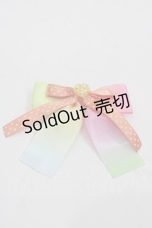 画像: Nile Perch / レインボーリボンバレッタ  レインボーＸオレンジ I-25-09-24-102-LO-AC-SA-ZI